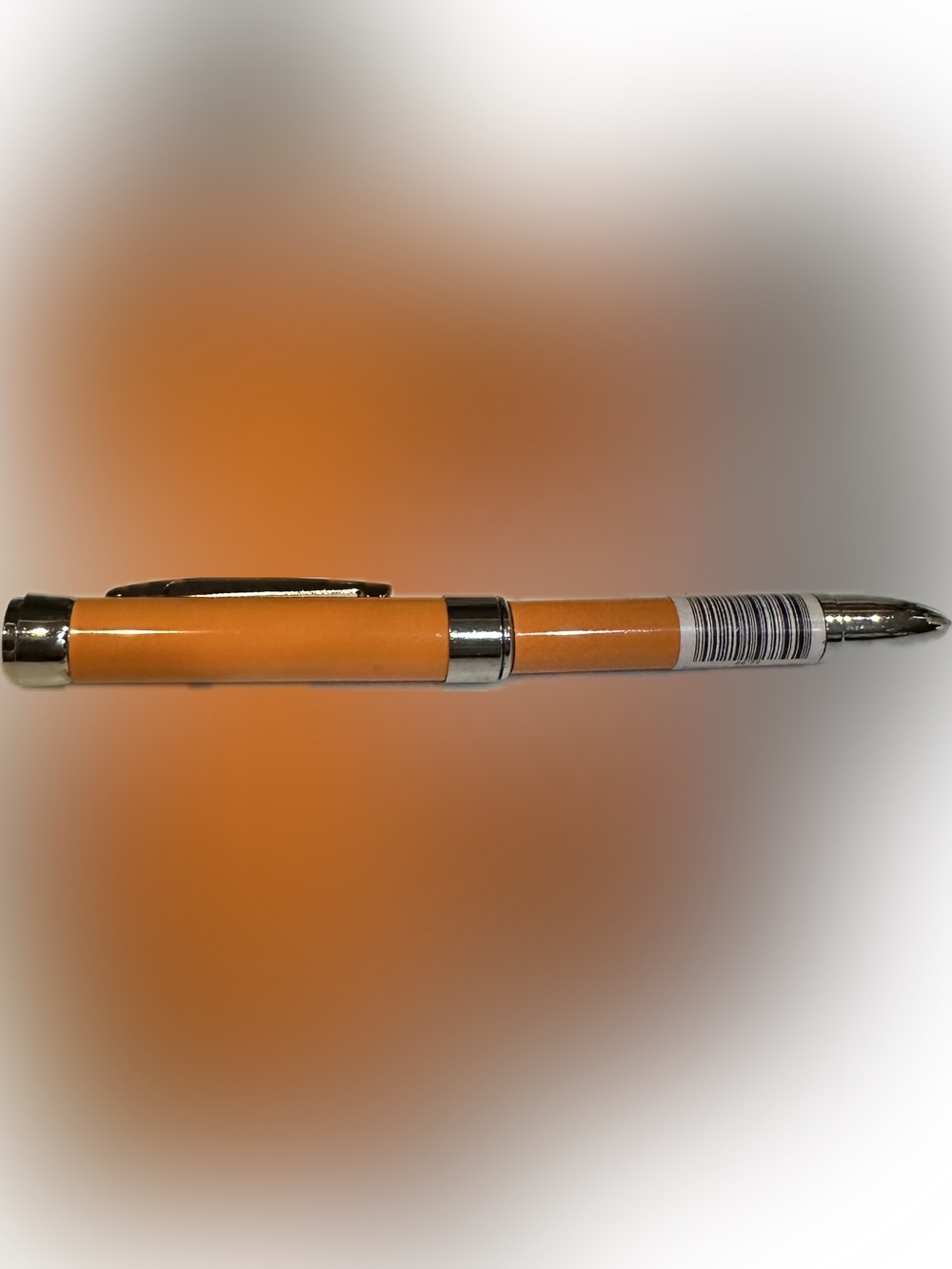 VTG RARE METAL HALLOWEEN LIGHT UP PEN W PUMPKIN JACK O LANTERN PROJECTION ORANGE - Picture 4 of 6
